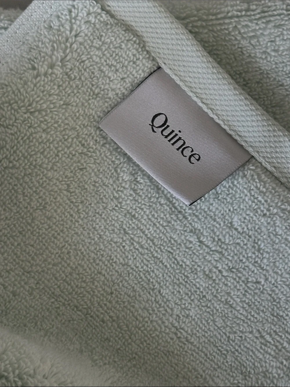 Quince Light Mint Hand Towels - Soft Plush Set